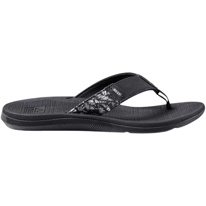 2024 Reef Naisten Santa Ana Flip Flop Sandaalit CJ3624 - Black / Valkoinen
